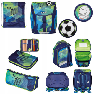Súprava školskej tašky FiloLight Plus Green Goal herlitz